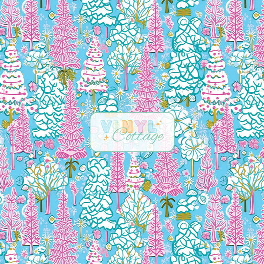 Whimsical Christmas Pines ~ 1348