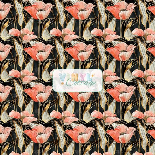 Art Deco Florals ~ 1370