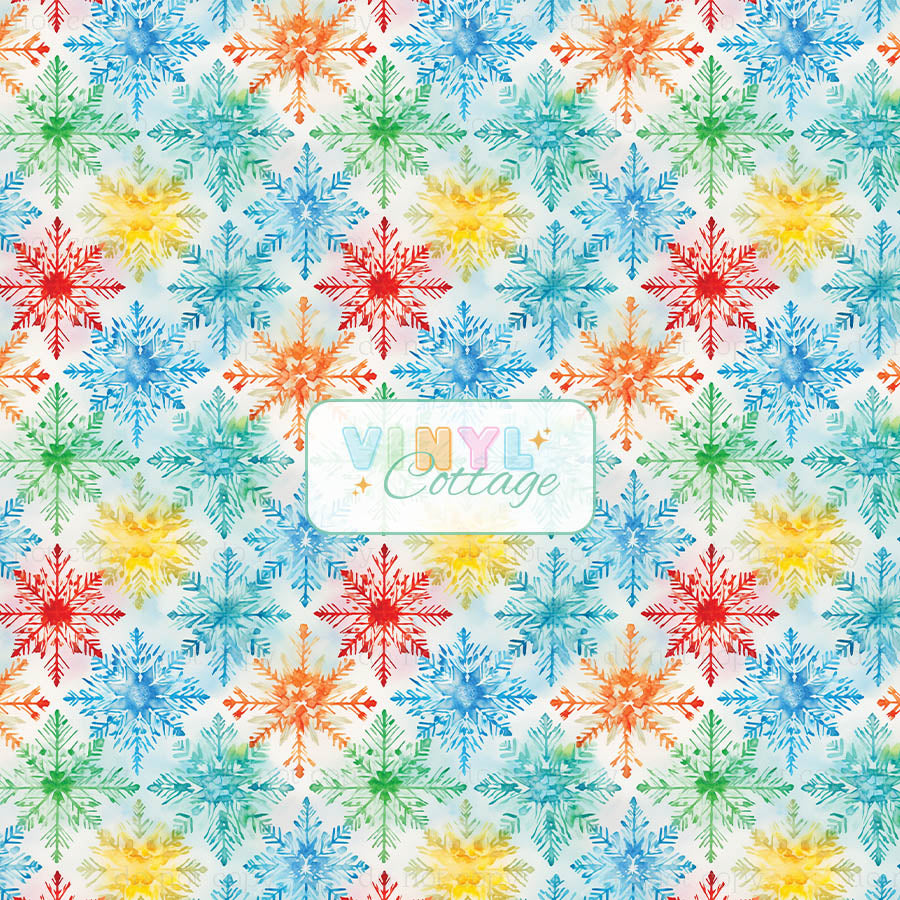 Rainbow Snowflakes ~ 1400