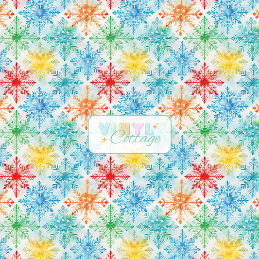 Rainbow Snowflakes ~ 1400