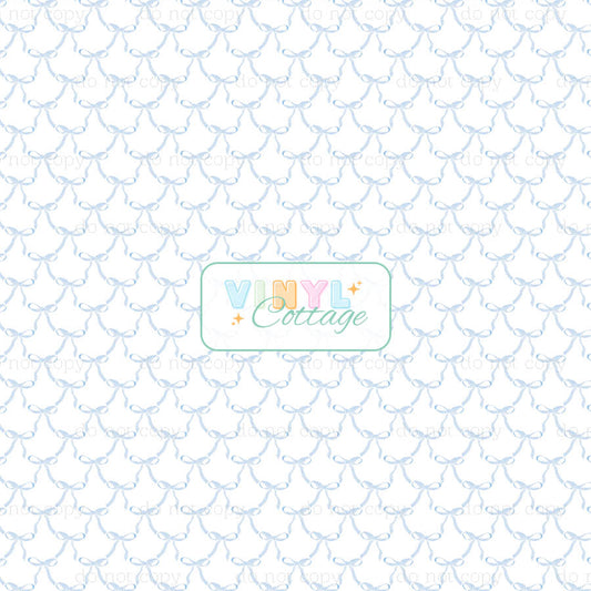 Preppy Blue Bows ~ 1423