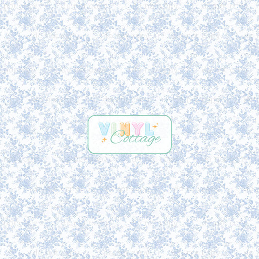 Preppy Blue Toile ~ 1426