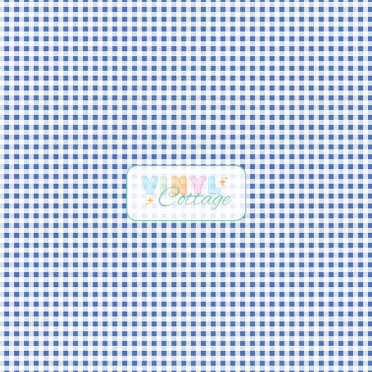 Preppy Blue Gingham ~ 1427