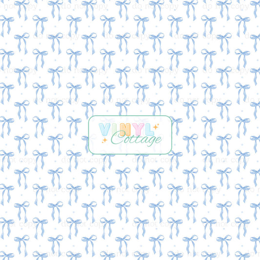 Preppy Blue Bows and Dots ~ 1430