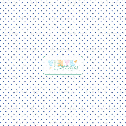 Preppy Dark Blue Dots ~ 1431