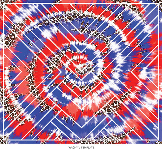 Patriotic Tie Dye ~ Pre-Cut Template