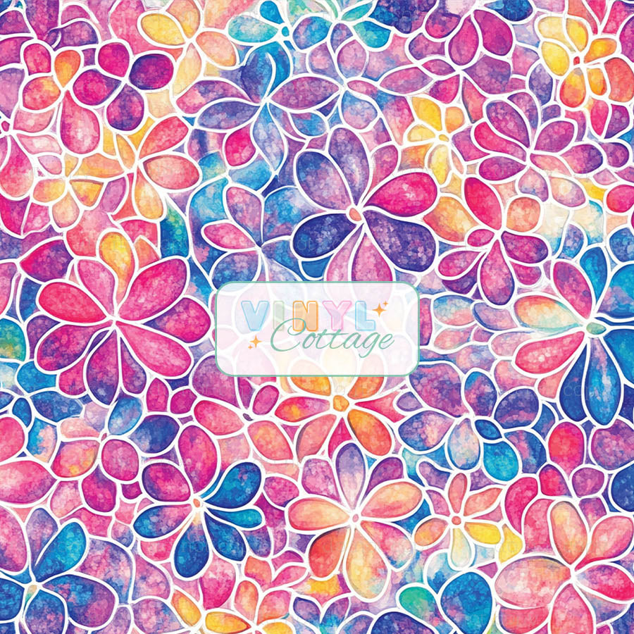 Bright Doodle Flowers ~ 1449