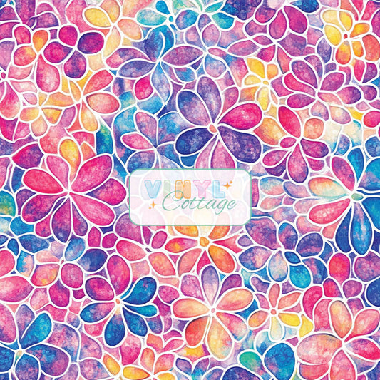 Bright Doodle Flowers ~ 1449