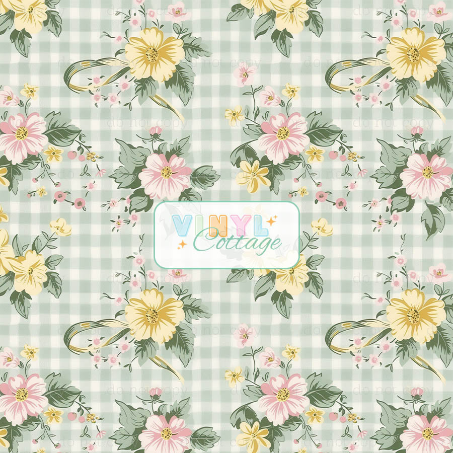 Gingham Blossoms ~ 1466