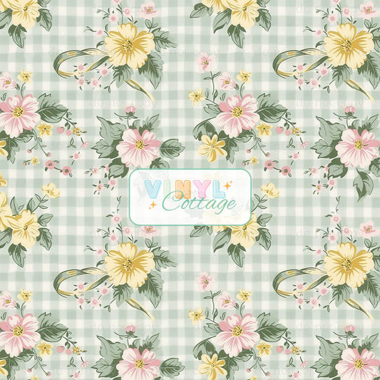 Gingham Blossoms ~ 1466