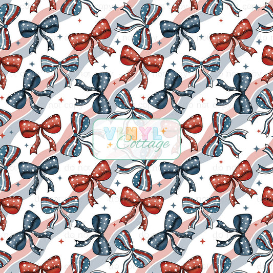 Patriotic Bows ~ 1481