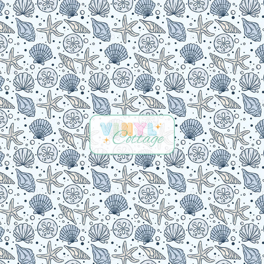 Blue Seashells ~ 1489