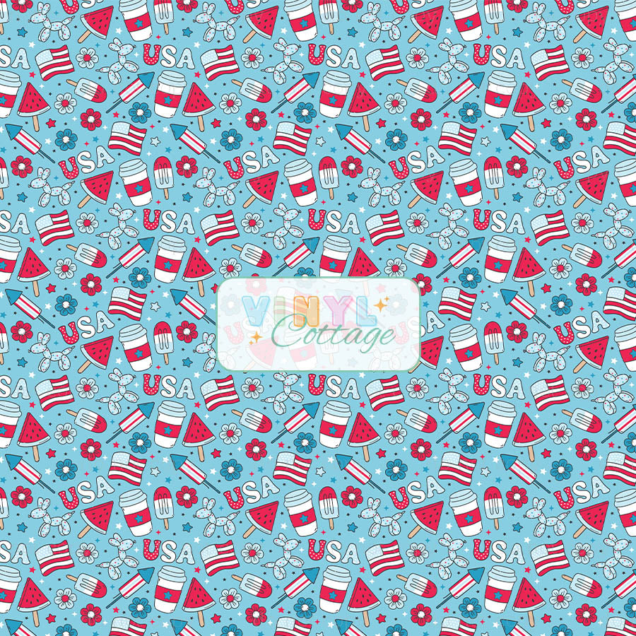 USA Summer Blue  ~ 25ET05 ~ 1499