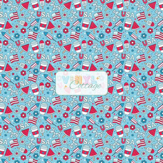 USA Summer Blue  ~ 25ET05 ~ 1499