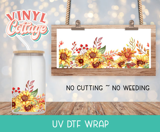 14UV Fall Sunflowers ~ UV DTF Wrap