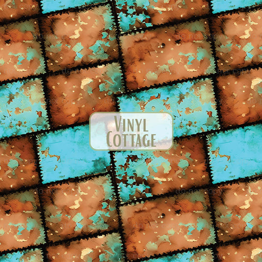 Turquoise Bronze Patches ~ 26CF02 ~ 1541