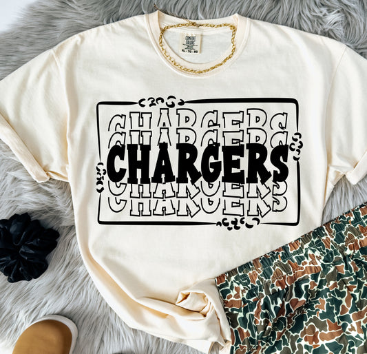 Chargers ~ Stacked Mascot ~ SAG25 ~ DTF Transfer