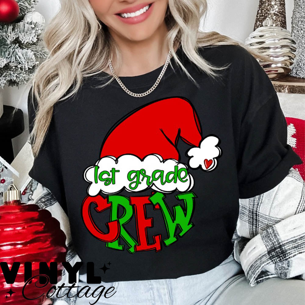 Christmas Crew ~ 1st Grade ~ DTF Transfer