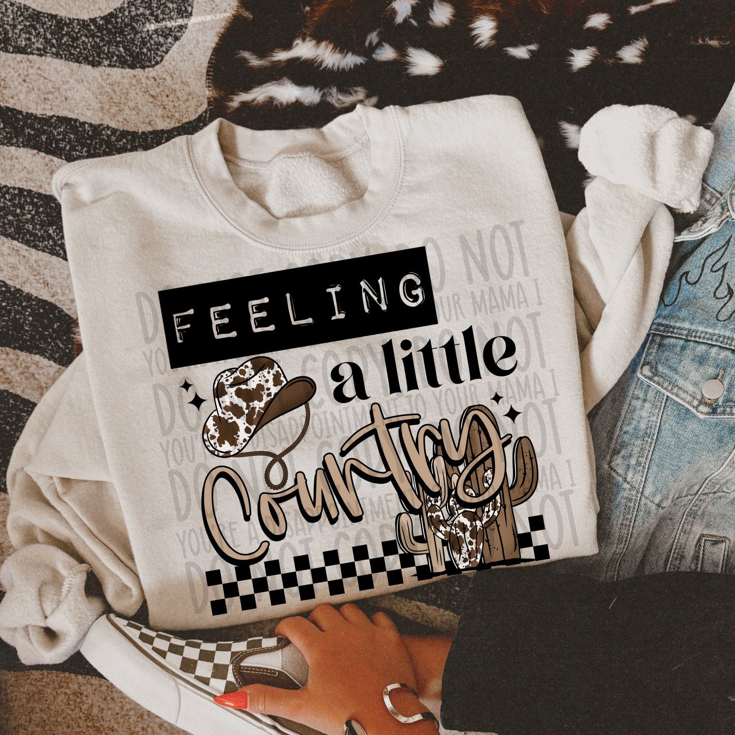 Feeling a Little Country ~ 01SWD26 ~ DTF Transfer
