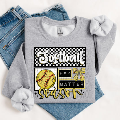 Softball Season ~ 26SWD01 ~ DTF Transfer