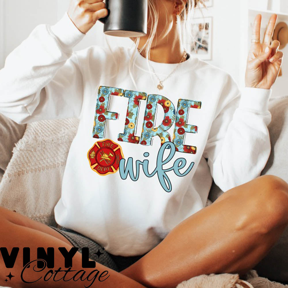 Floral Names ~ Fire Wife ~ DTF Transfer