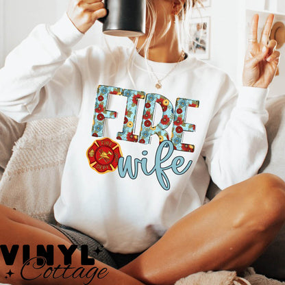 Floral Names ~ Fire Wife ~ DTF Transfer