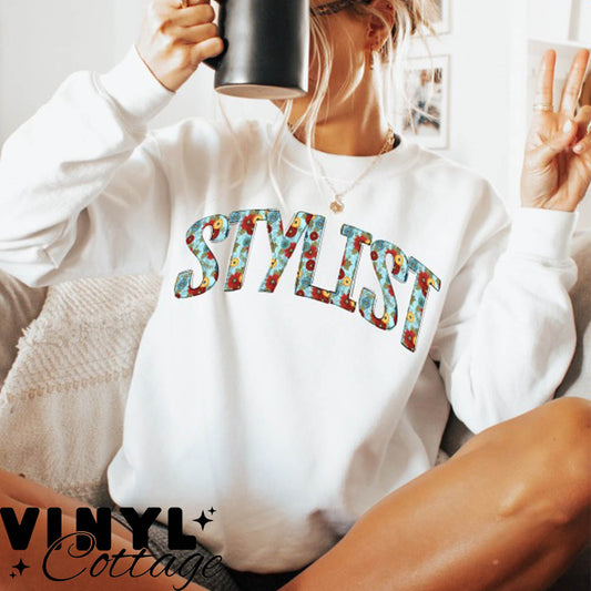 Floral Names ~ Stylist ~ DTF Transfer