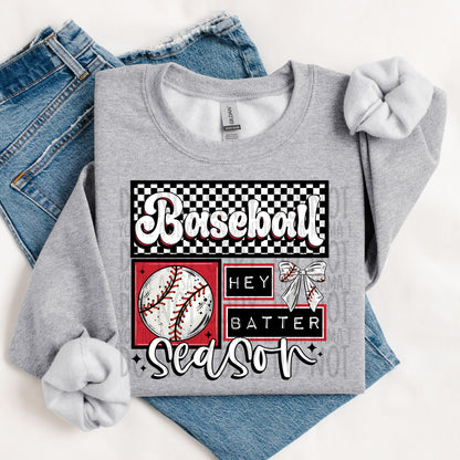 Baseball Season ~ 26SWD01 ~ DTF Transfer