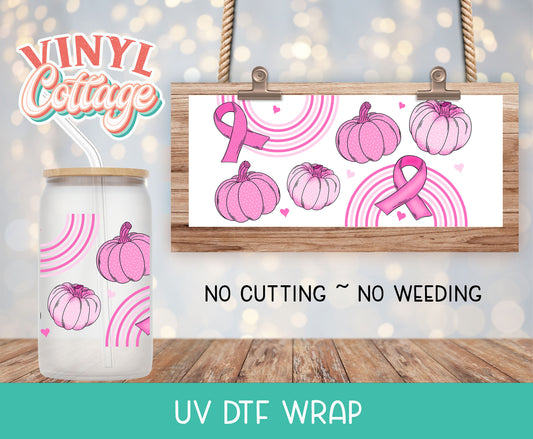 25UV Pink Pumpkins ~ UV DTF Wrap