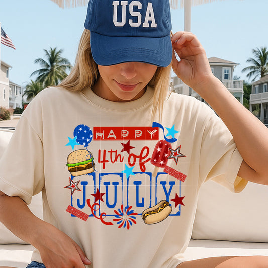 Happy 4th of July ~ 26CSC03 ~ DTF Transfer