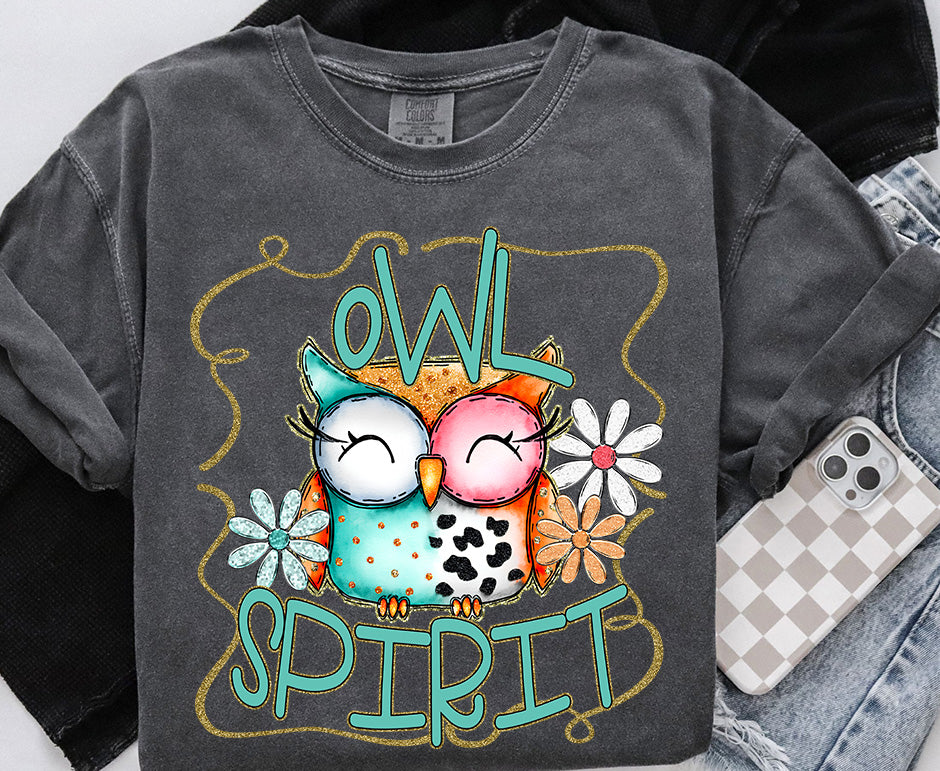 Funky Spirit Mascot ~ Owl ~ 25SAG ~ DTF Transfers