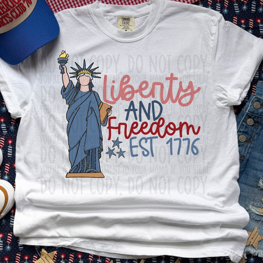 Liberty and Freedom ~ 26SWD ~ DTF Transfer