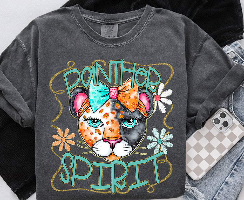 Funky Spirit Mascot ~ Panther ~ 25SAG ~ DTF Transfers