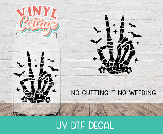 29UV Peace Skellie ~ UV DTF Decal