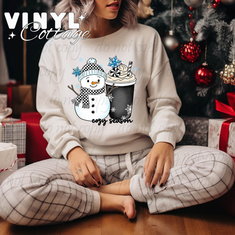 Cozy Season Black ~ DTF Transfer