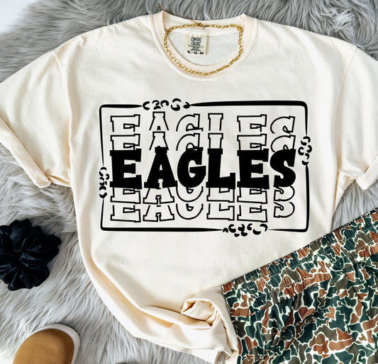 Eagles ~ Stacked Mascot ~ SAG25 ~ DTF Transfer