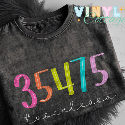 Bright Zip Codes ~ Custom DTF Transfers