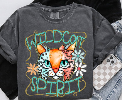 Funky Spirit Mascot ~ Wildcat ~ 25SAG ~ DTF Transfers