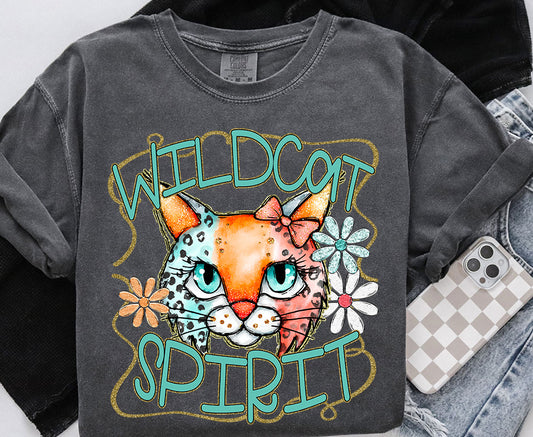 Funky Spirit Mascot ~ Wildcat ~ 25SAG ~ DTF Transfers