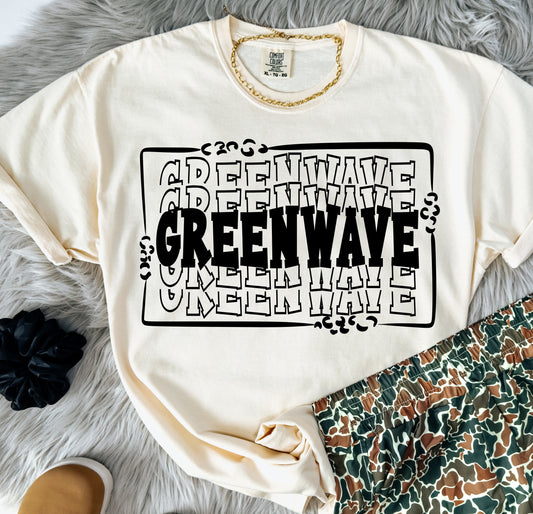 Greenwave ~ Stacked Mascot ~ SAG25 ~ DTF Transfer