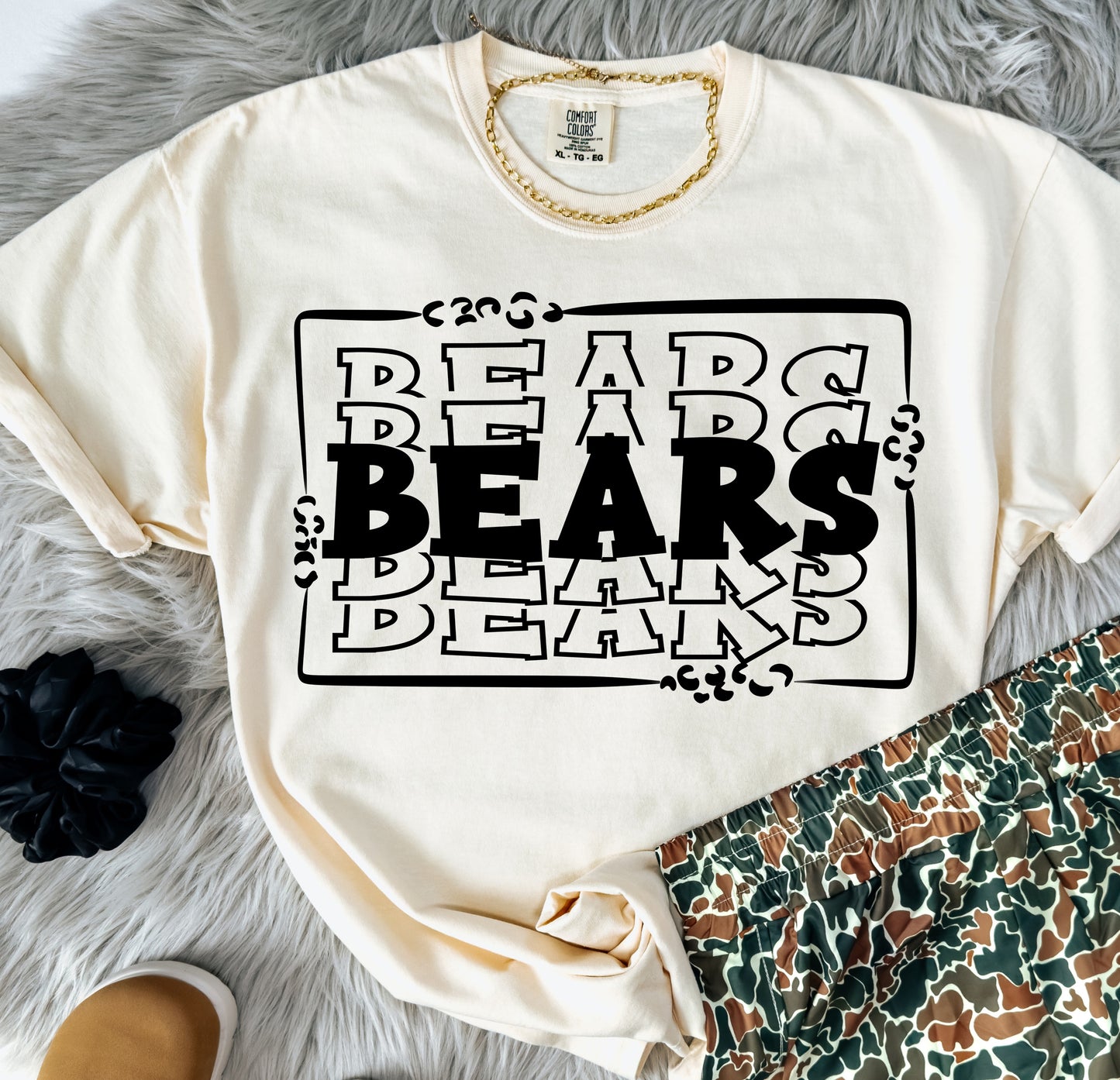 Bears ~ Stacked Mascot ~ SAG25 ~ DTF Transfer