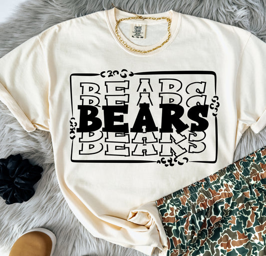 Bears ~ Stacked Mascot ~ SAG25 ~ DTF Transfer