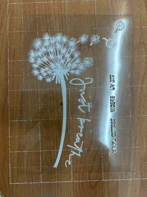 WC295 ~ UV DTF DECAL ~ Dandelion Just Breathe