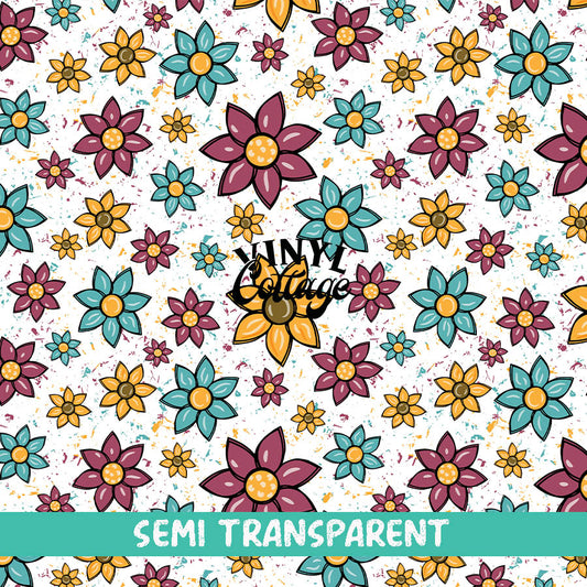Spring Flowers ~ Semi Transparent ~ ST41