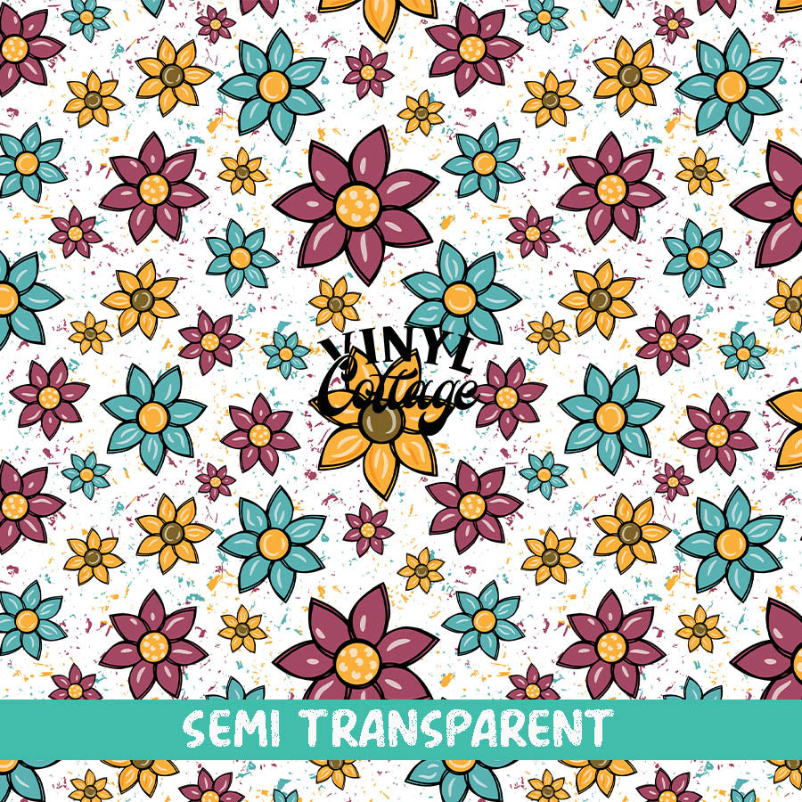 Spring Flowers ~ Semi Transparent ~ ST41