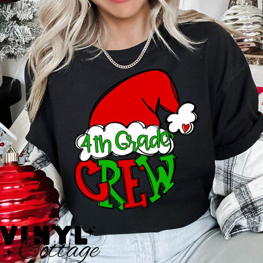 Christmas Crew ~ 4th Grade ~ DTF Transfer