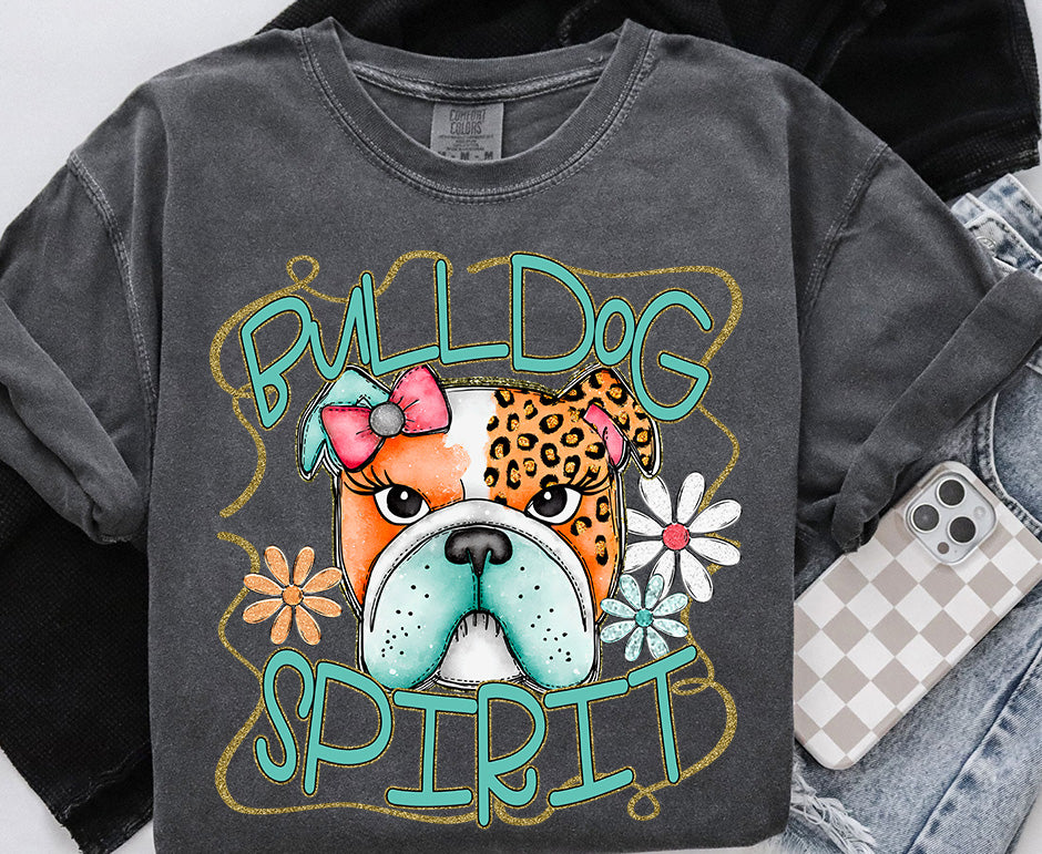 Funky Spirit Mascot ~ Bulldog ~ 25SAG ~ DTF Transfers