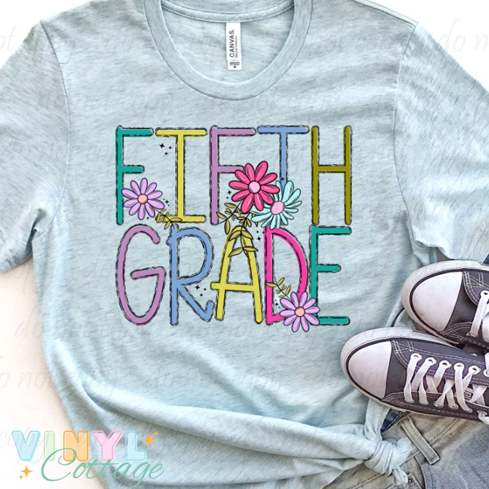 Happy Doodles Grades ~ HTV Transfer