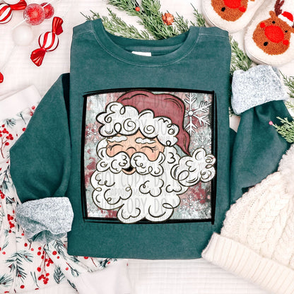 Paint Splash Santa ~ 25SWD10 ~ DTF Transfer