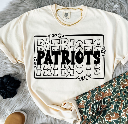 Patrioits ~ Stacked Mascot ~ SAG25 ~ DTF Transfer